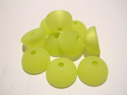 Polarishelmi  limenvihreä matta puolipallo 12 mm (2/pss)