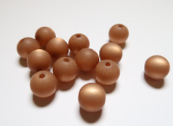 Polarishelmi toffeenruskea kiiltävä pyöreä 8 mm (4 kpl/pss)