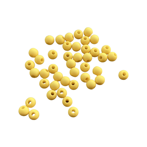 Akryylihelmi 4 mm keltainen matta 3g (n.100 kpl)