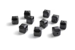 Swarovski kristalli kuutio 6 mm musta (2 kpl)