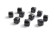 Swarovski kristalli kuutio 6 mm musta (2 kpl)