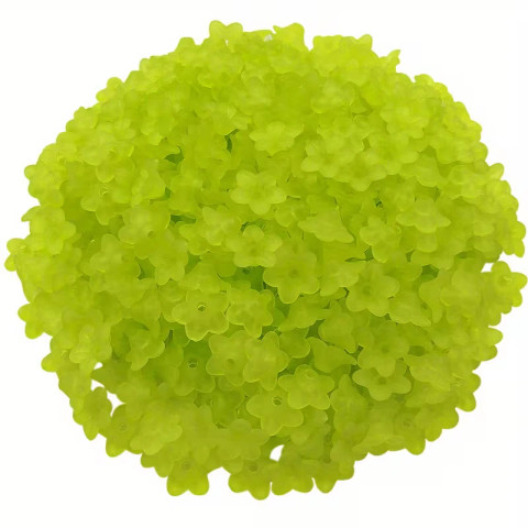 Lucite-helmi kukka vihreä 10x5 mm (10 kpl)