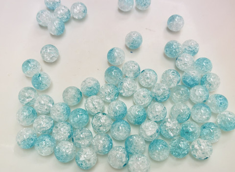 Akryylihelmi turkoosi 12 mm (n. 30 kpl)