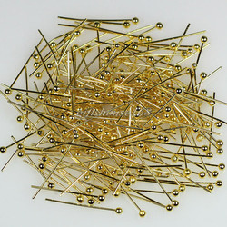 Korupiikki kullattu pituus 18 mm, paksuus 0,6 mm, pallopäinen (n. 50 kpl)