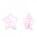 Kristalliriipus tähti vaaleanpunainen 7,5 x 8 mm (2 kpl)
