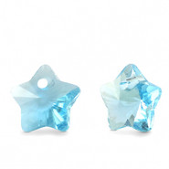 Kristalliriipus (charm) tähti vaaleansininen 7,5 x 8 mm (2 kpl)