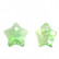 Kristalliriipus (charm) tähti vaaleanvihreä 7,5 x 8 mm (2 kpl)