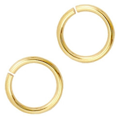 Välirengas 8 x 0,9 mm kullattu (n.50 kpl)