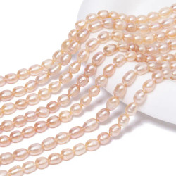 Makeanvedenhelmi hennon vaaleanpunainen 8X6 mm (23 kpl)