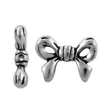 Metallihelmi rusetti 14 x 9 mm (4 kpl)