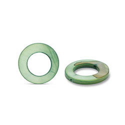 Simpukkahelmi vihreä 15 mm (8 kpl)