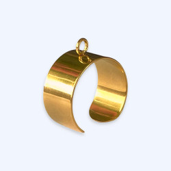 Sormuspohja 18k kullattu ruostumaton teräs halkaisija 18,5 cm, säädettävä