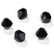 Swarovski kristallihelmi musta bicone 6 mm (4 kpl)