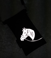 Heijastava kännykkäpussi Hevonen (farkku)