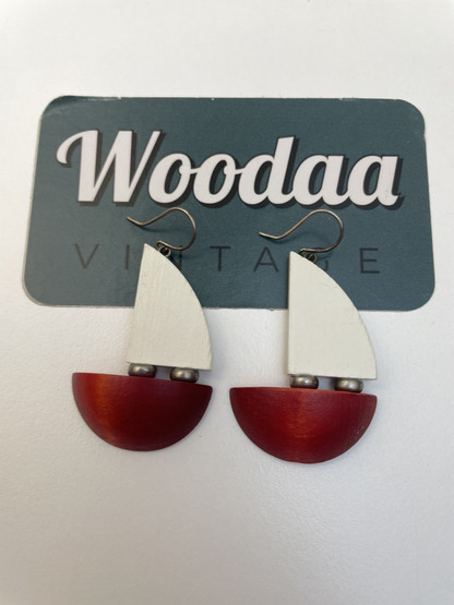 E457 Aarikka sailboat earrings