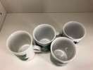 G9 Aarikka mugs with birch leaf patterns 4 pcs