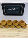 N46 Aarikka yellow napkin rings 9 pcs