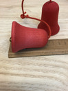 C10 Aarikan red Christmas bells 6cm