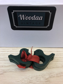 N28 Aarikka Kyyhky servettirenkaat vihreät