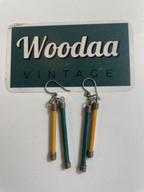 E152 Aarikkas yellow/greenearrings