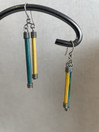 E152 Aarikkas yellow/greenearrings