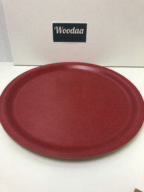 L18 Tanskalainen pyöreä punainen tarjotin 