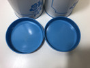 J20 Aarikka flower Tin Can blue and white 2 pcs