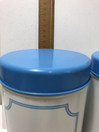 J20 Aarikka flower Tin Can blue and white 2 pcs