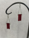 E205 Aarikkas red earrings