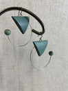 E214 Aarikka Mars earrings green