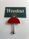 B251 Aarikka Umbrella brooch red