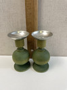 H133 Aarikkas Pikkiriikkinen candlesticks 2 pcs