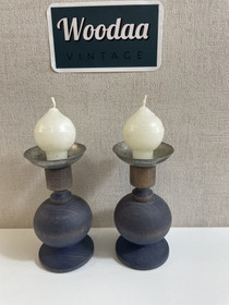 H159 Aarikkas Pikkiriikkinen candlesticks 2 pcs