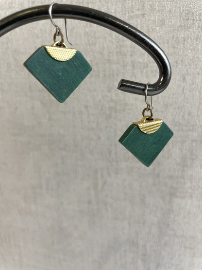E278 Aarikkas green earrings