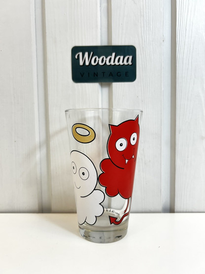 G80 Aarikka Hyvis ja pahis juomalasi