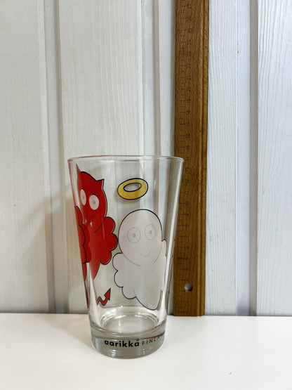 G80 Aarikka Hyvis ja pahis juomalasi