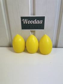 H277 keltaiset munakynttilät 3kpl