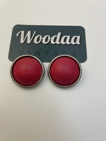 E468 Aarikka Silvia button earrings