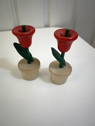 F345U Aarikka Nuppu flower red 2 pcs