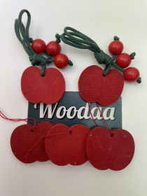 C182 Aarikka Christmas decoration, apple 5 pcs