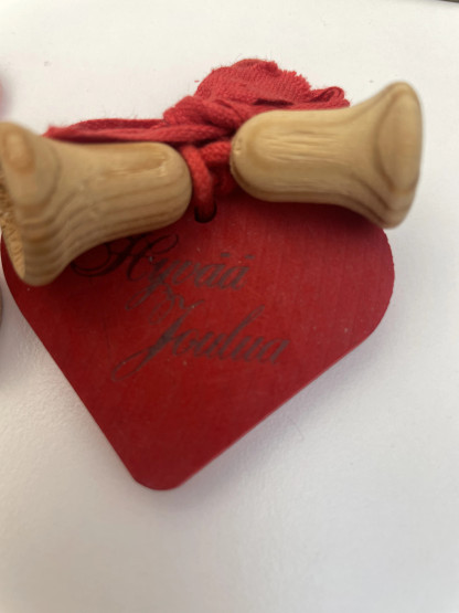 C144 Aarikan sydänkoristeet 2kpl