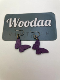 E506 Aarikkas earrings, Sinisiipi
