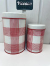 J68 Aarikkas tin cans 2 pcs, Ruudut