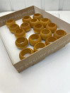 N46 Aarikka yellow napkin rings 17 pcs