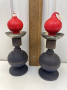 H315 Aarikkas Pikkiriikkinen candlesticks 2 pcs