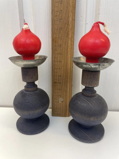 H315 Aarikkas Pikkiriikkinen candlesticks 2 pcs
