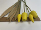 F339 Yellow tulips 4pcs