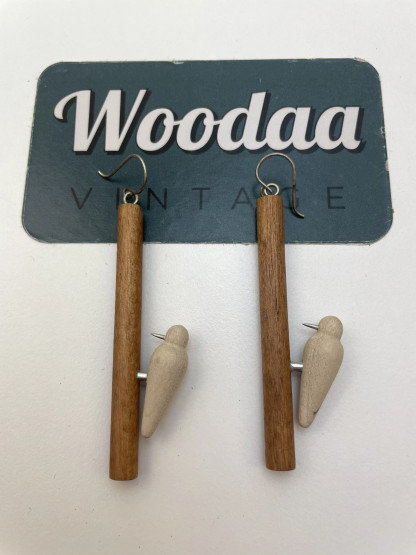 E409 Aarikkas bird earrings