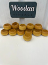 N46 Aarikka yellow napkin rings 17 pcs