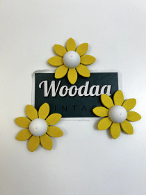 V117 Johan Puu flower magnets 3pcs